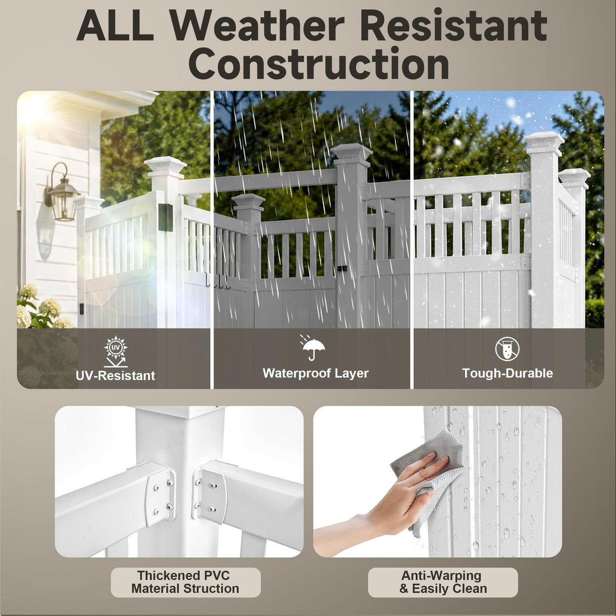 2-Person Outdoor Shower Enclosure, Weatherproof Changing Room Privacy Shower Stall with Galvanized Metal Panels, Locking Door, Shelves & Hooks for Poolside, Beach